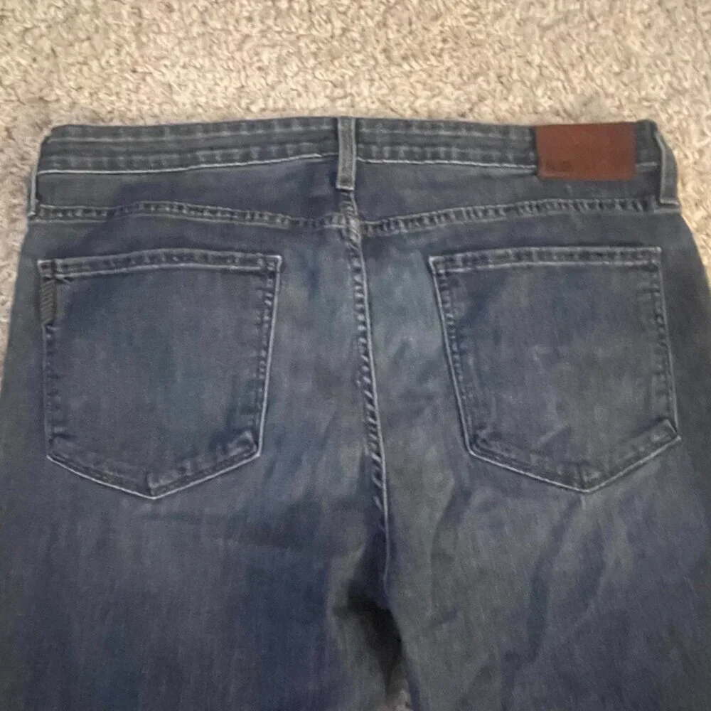 PAIGE Federal Dark Wash Straight Jeans 36